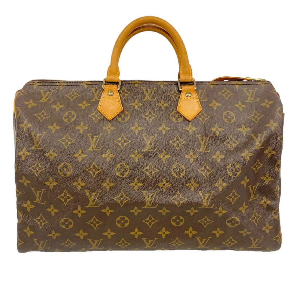 Louis Vuitton Monogram Speedy 40 Handbag M41109 Brown Women's P3641481